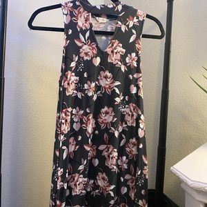 grey floral dress